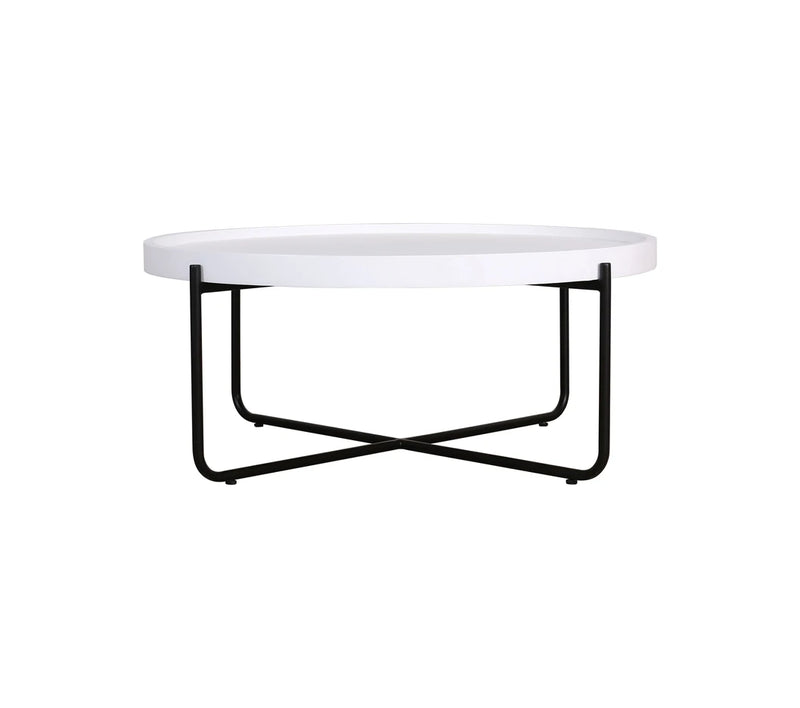 Oliver Round Coffee Table | White