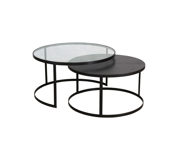 Pierre Set of 2 Coffee Tables | Black