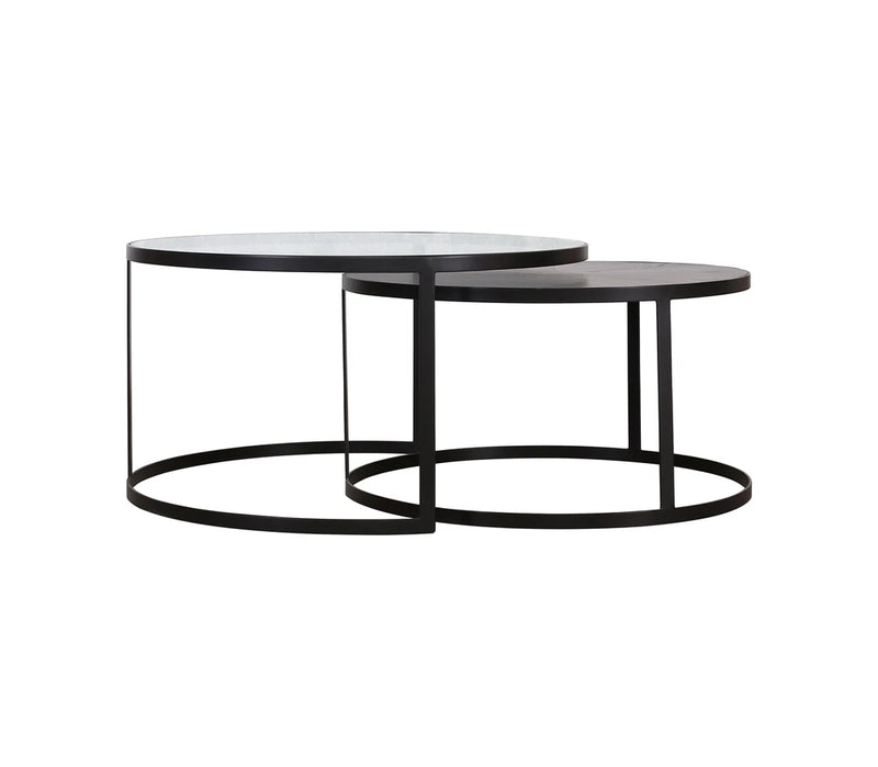 Pierre Set of 2 Coffee Tables | Black