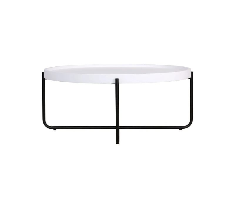 Oliver Round Coffee Table | White