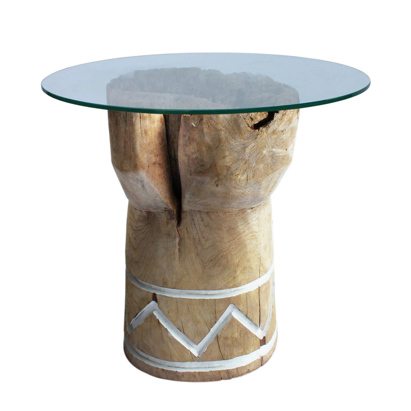 Tabari High Side Table | White