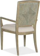Casual Dining Surfrider Carved Back Arm Chair | 2 chairs