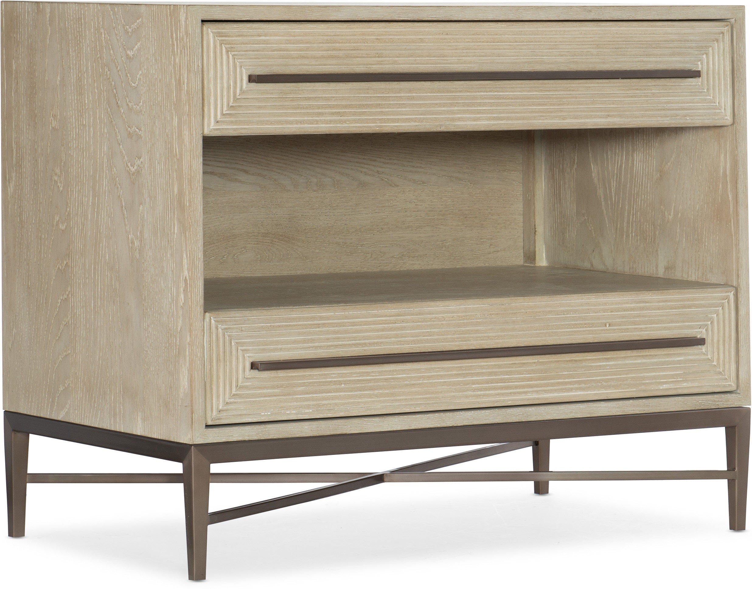 Cascade Two-Drawer Nightstand