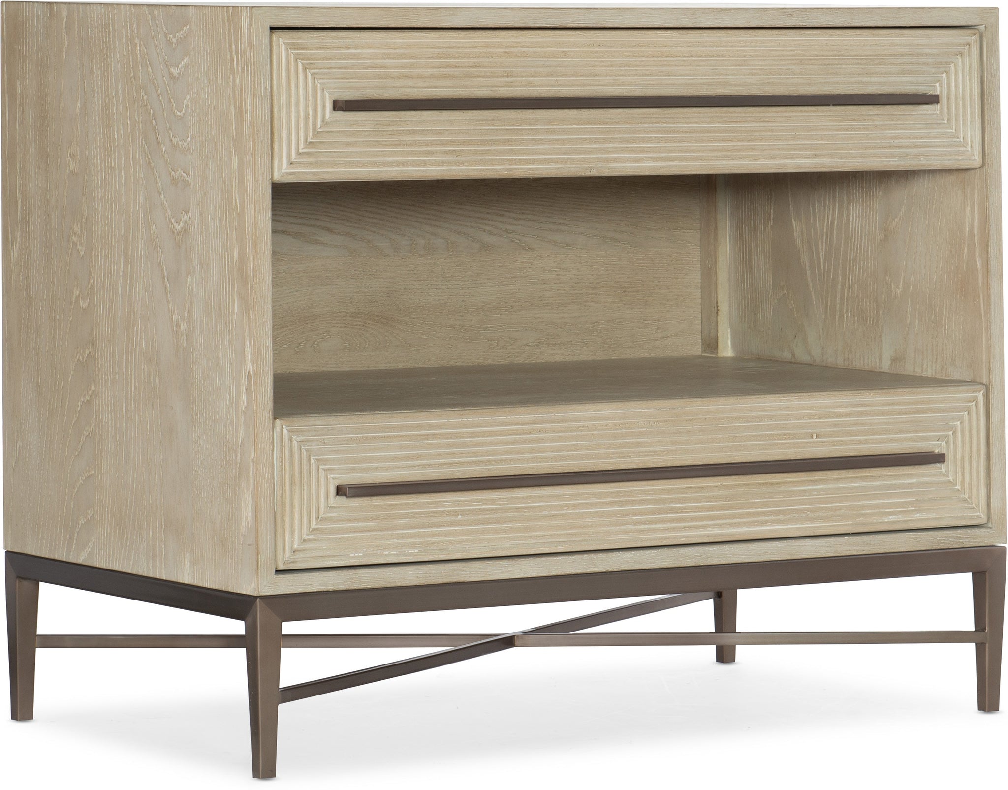 Cascade Two-Drawer Nightstand