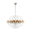 Zion Oval 30" 8 Light Pendant | Aged Brass