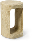 Bianca Travertine Side Table