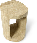 Bianca Travertine Side Table
