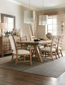 Casual Dining Vineyard Row Rectangle Dining Table | with 2 x 20” leaves
