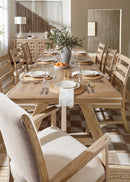 Casual Dining Vineyard Row Rectangle Dining Table | with 2 x 20” leaves