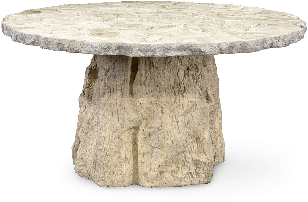Camilla Fossilized Clam Dining Table Round