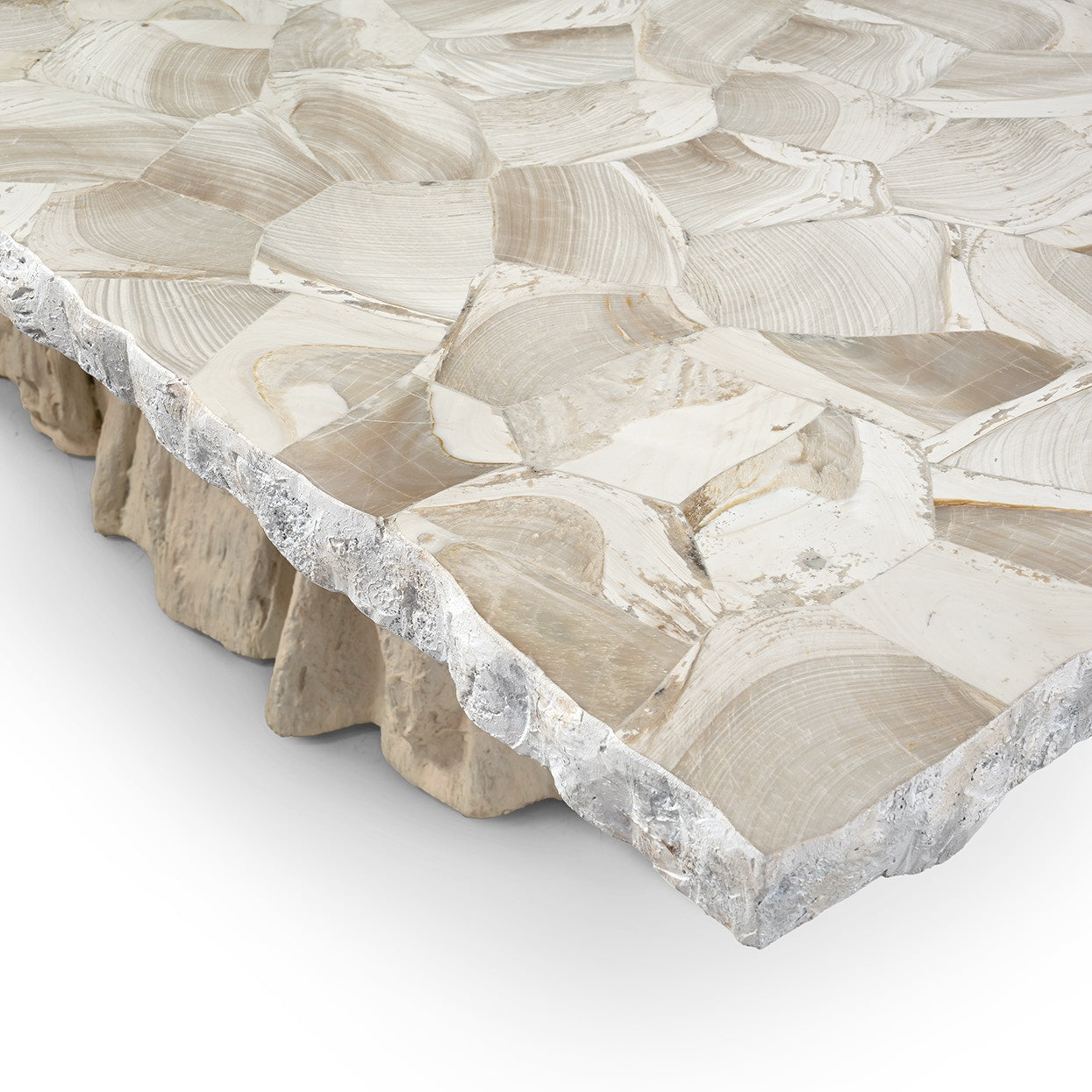 Camilla Fossilized Clam Dining Table Rectangular