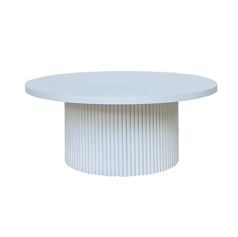 Elle Round Coffee Table | White