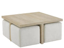 Dockside Cocktail Table with Ottomans