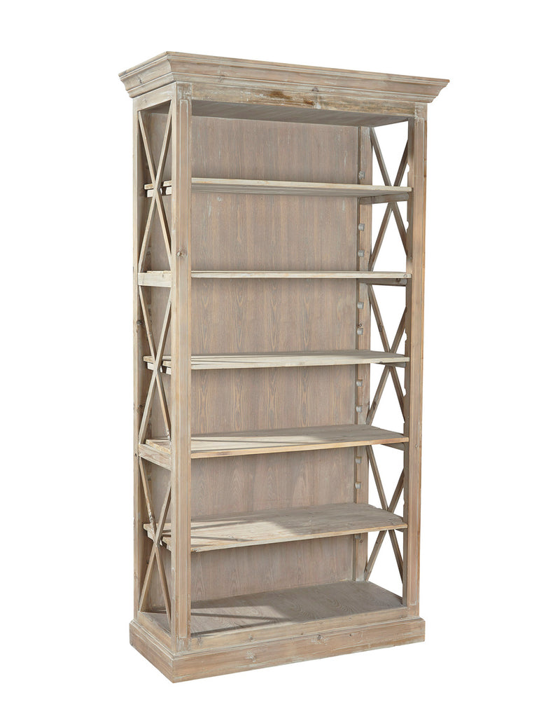 Weathered Open Bookcase